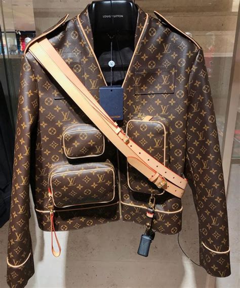 louis vuitton jacket with pockets|Louis Vuitton jacket with pouches.